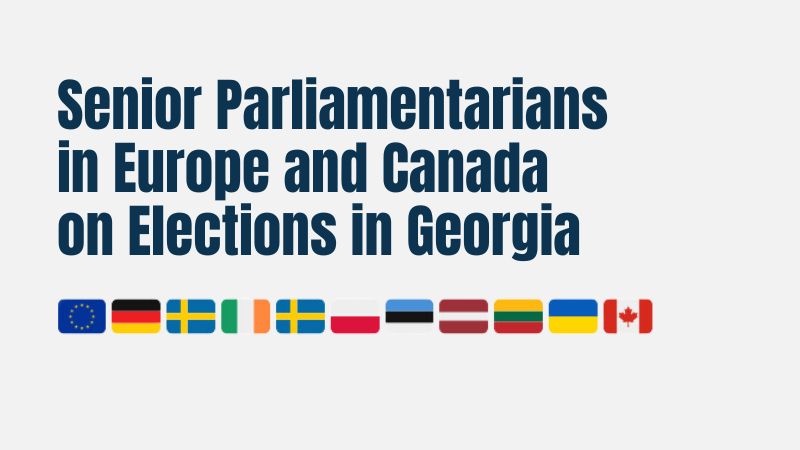 Joint Statement by Senior Parliamentarians in Europe and Canada on October 26 Elections