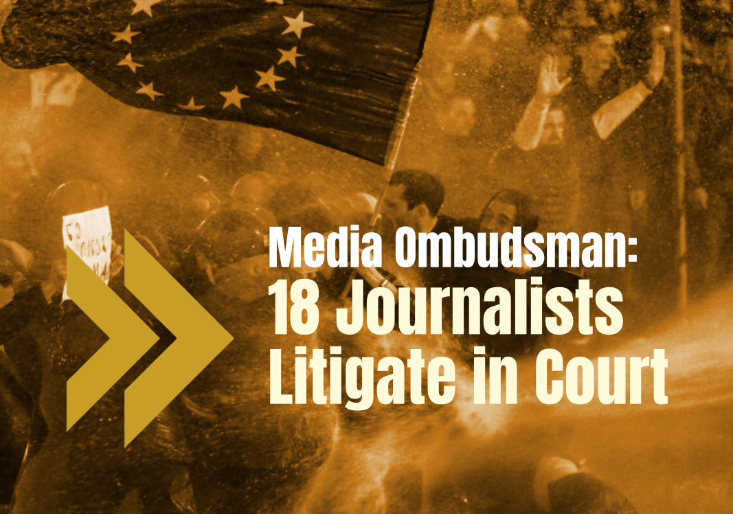 With the help of the Media Ombudsman, 18 journalists and camera operators sue in court for damages incurred during protests against the so-called “Russian law”